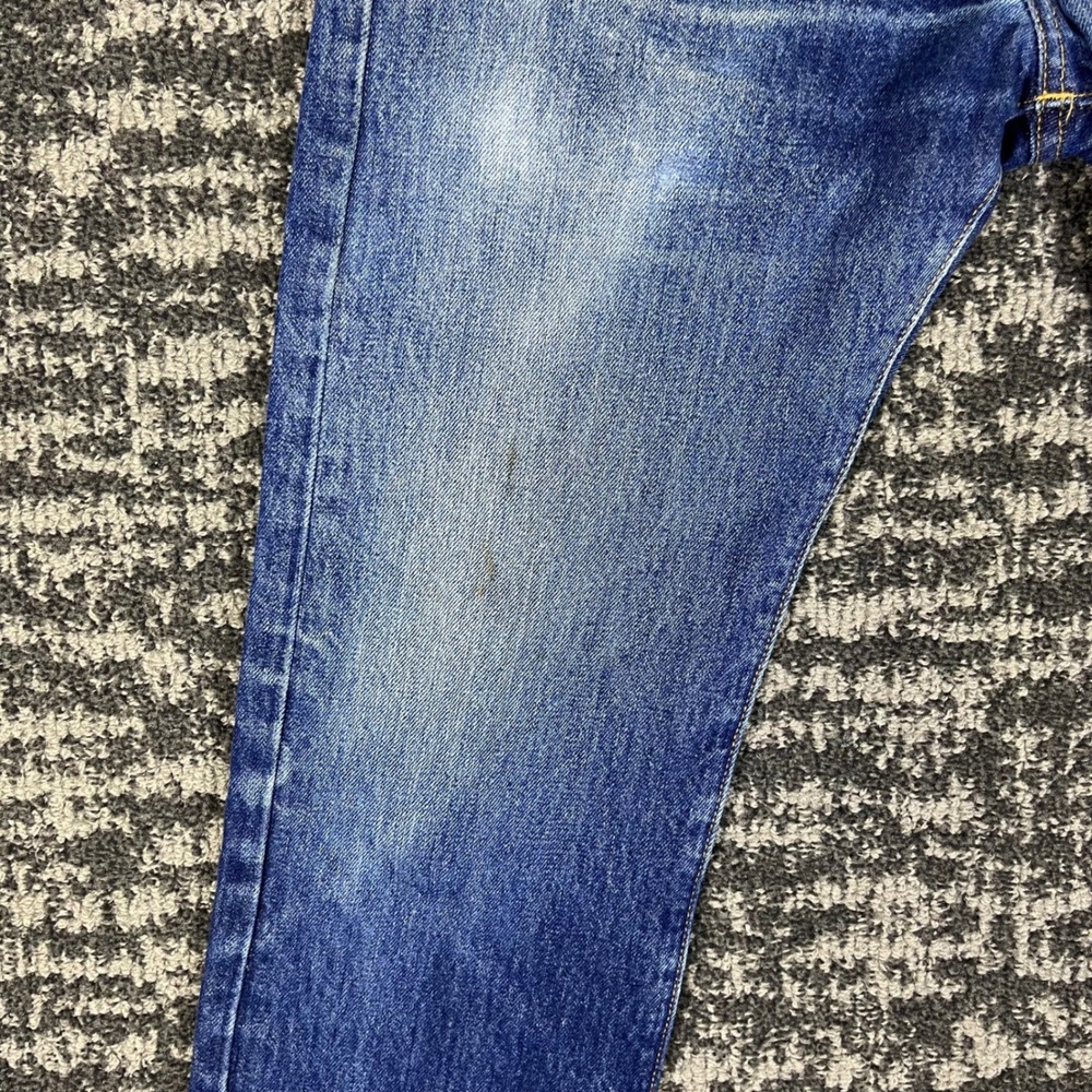 Levi's 501 Jeans Mens 31x29 Blue Medium Wash Vintage Straight Leg Button Fly - Picture 9 of 14